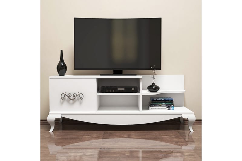 Hovdane TV-Bord 130 cm - Hvid - TV-borde