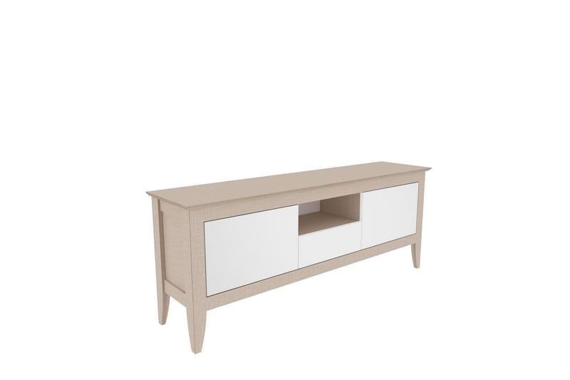 Hue TV-bænk 150 cm, Beige/Hvid