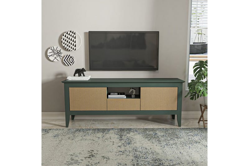 Hue TV-bænk 150 cm - Grøn - Møbler - TV borde & mediemøbler - TV-borde