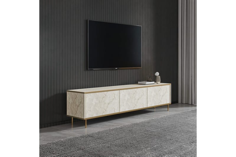 Imaj Tv-bænk 180 cm - Guld/Taupe - Møbler - TV borde & mediemøbler - TV-borde