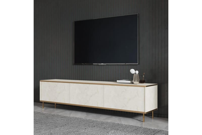 Imaj Tv-bænk 180 cm - Guld/Taupe - Møbler - TV borde & mediemøbler - TV-borde