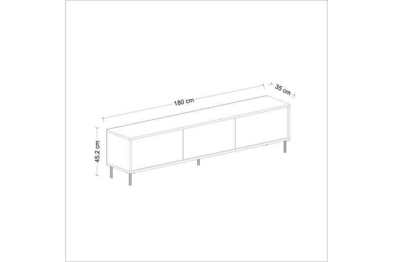 Imaj Tv-bænk 180 cm - Guld/Taupe - Møbler - TV borde & mediemøbler - TV-borde