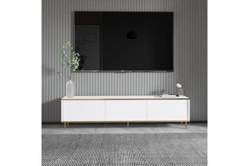 Imaj Tv-bænk 180 cm - Hvid/Guld - Møbler - TV borde & mediemøbler - TV-borde