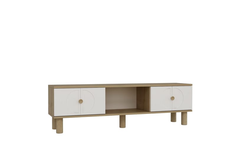 Inci TV-bord 150 cm - Hvid/Multifarvet - Møbler - TV borde & mediemøbler - TV-borde