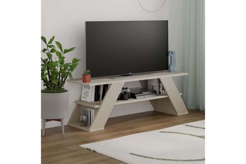 Janesh TV-skab 120 cm - Sand - Møbler - TV borde & mediemøbler - TV-borde