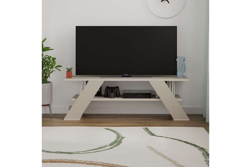 Janesh TV-skab 120 cm - Sand - Møbler - TV borde & mediemøbler - TV-borde