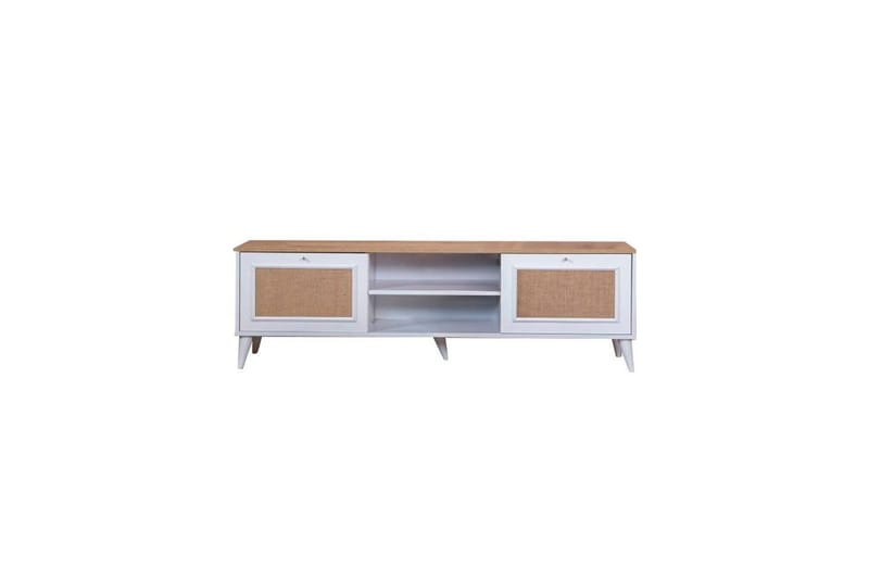 Jatinder TV-bord 55 cm - Natur/Hvid - Møbler - TV borde & mediemøbler - TV-borde