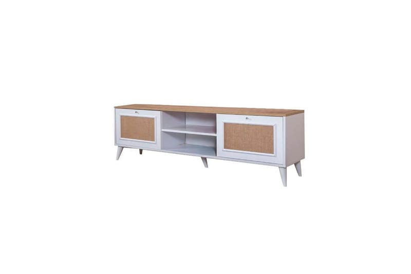 Jatinder TV-bord 55 cm - Natur/Hvid - Møbler - TV borde & mediemøbler - TV-borde
