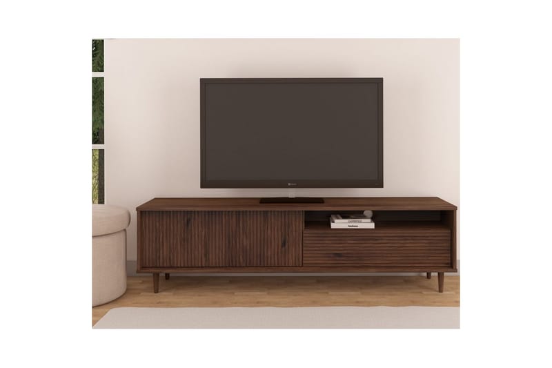 Jerzy Tv-stativ 180x38 cm - Brun - Møbler - TV borde & mediemøbler - Mediestativ & vægbeslag