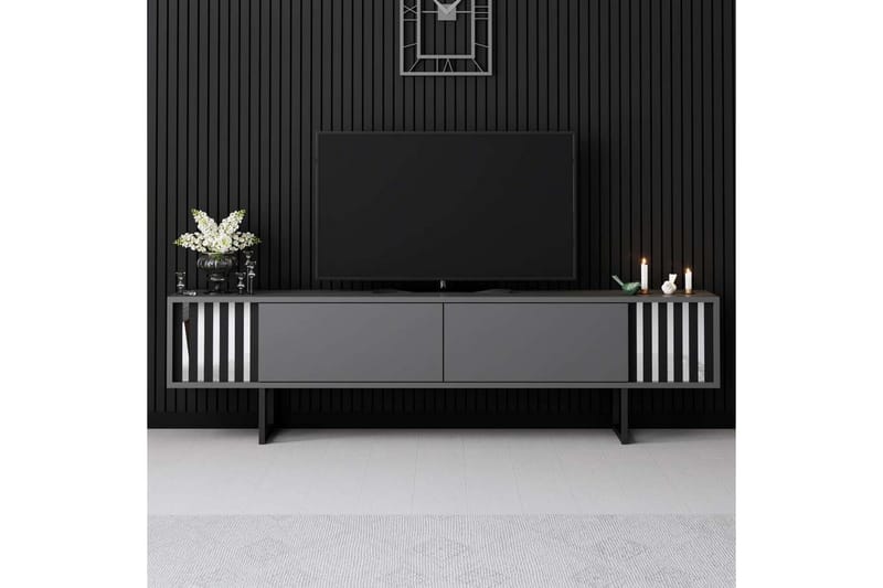 Jeval Tv-bænk 180 cm - Sort/Antracit - Møbler - TV borde & mediemøbler - TV-borde