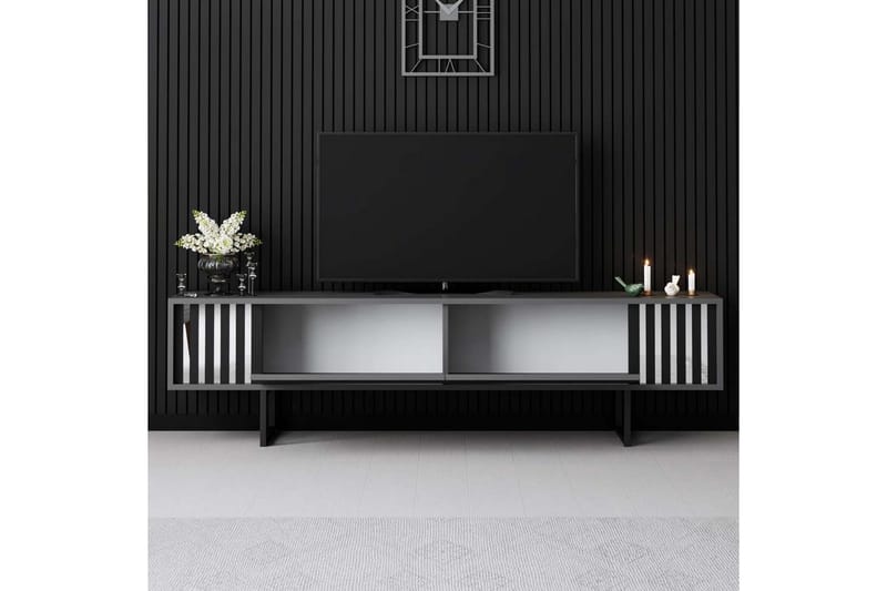 Jeval Tv-bænk 180 cm - Sort/Antracit - Møbler - TV borde & mediemøbler - TV-borde