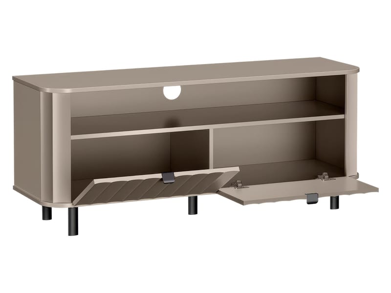 Joriel Tv-bænk 137 cm - Beige|sort - Møbler - TV borde & mediemøbler - TV-borde