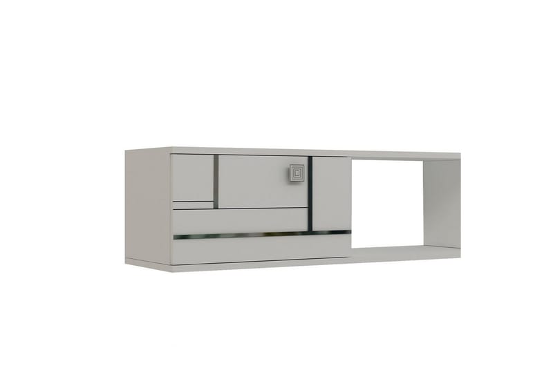 Jorin TV-bænk 150 cm - Hvid/Sølv - Møbler - TV borde & mediemøbler - TV-borde