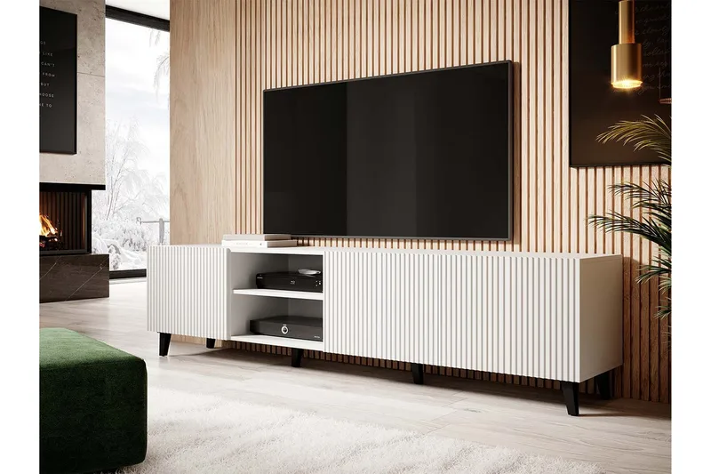 Juniskär Tv-bänk 40x52x200 cm Scandinavian Choice Vit - Møbler - TV borde & mediemøbler - TV-borde