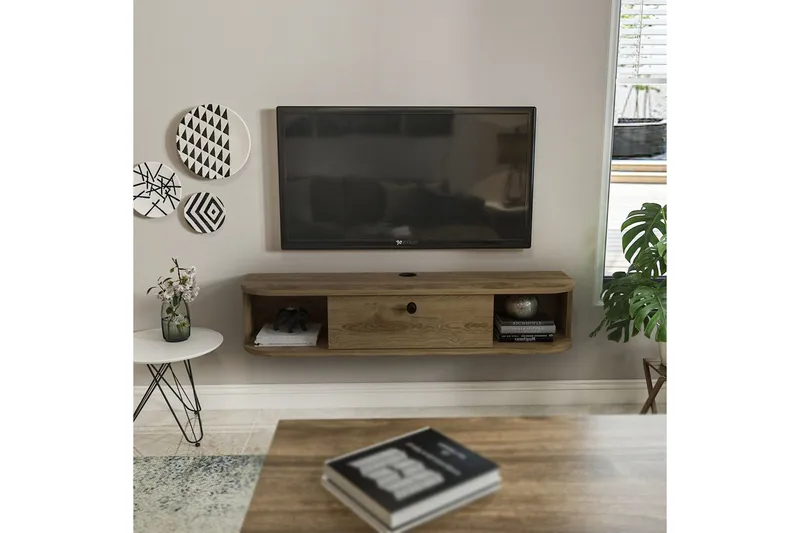 Kalvos TV-bænk 120 cm - Eg - Møbler - TV borde & mediemøbler - TV-borde