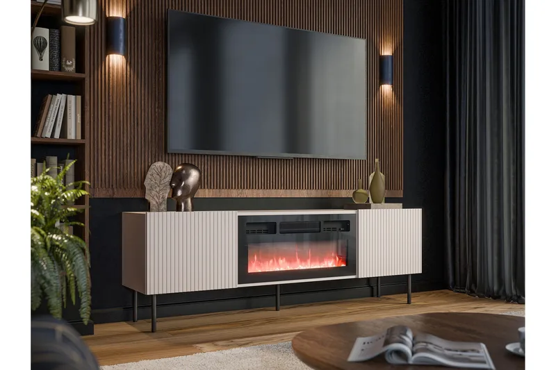 Kamta TV-bænk 180 cm - Cashmere - Møbler - TV borde & mediemøbler - TV-borde