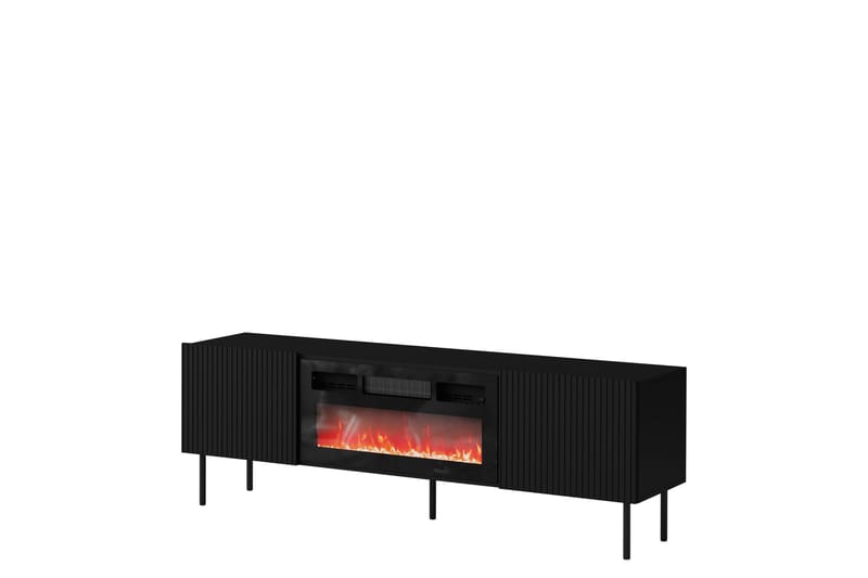Kamta TV-bænk 180 cm - Sort - Møbler - TV borde & mediemøbler - TV-borde