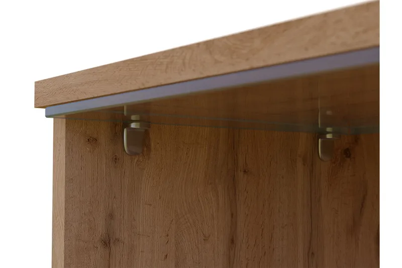 Kanak TV-bænk 140 cm - Natur / Sort - Møbler - TV borde & mediemøbler - TV-borde