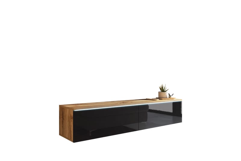 Kanak TV-bænk 140 cm - Natur / Sort - Møbler - TV borde & mediemøbler - TV-borde