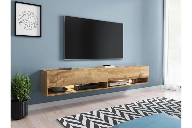 Kanak TV-bænk 180 cm - Beige - Møbler - TV borde & mediemøbler - TV-borde