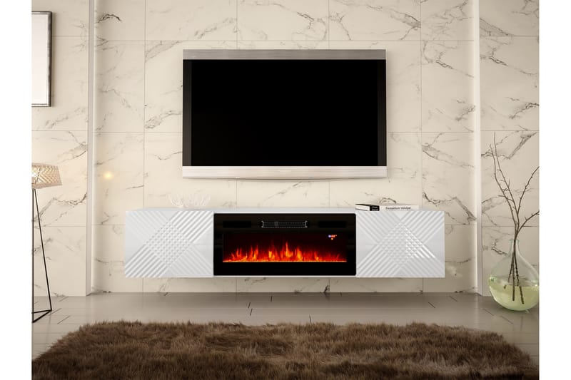 Kanak TV-bænk 180 cm - Hvid - Møbler - TV borde & mediemøbler - TV-borde