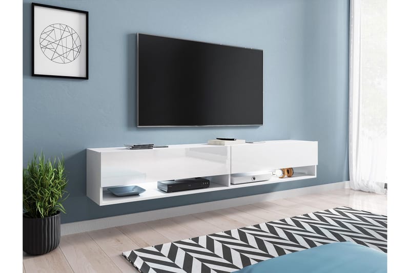 Kanak TV-bænk 180 cm - Hvid - Møbler - TV borde & mediemøbler - TV-borde