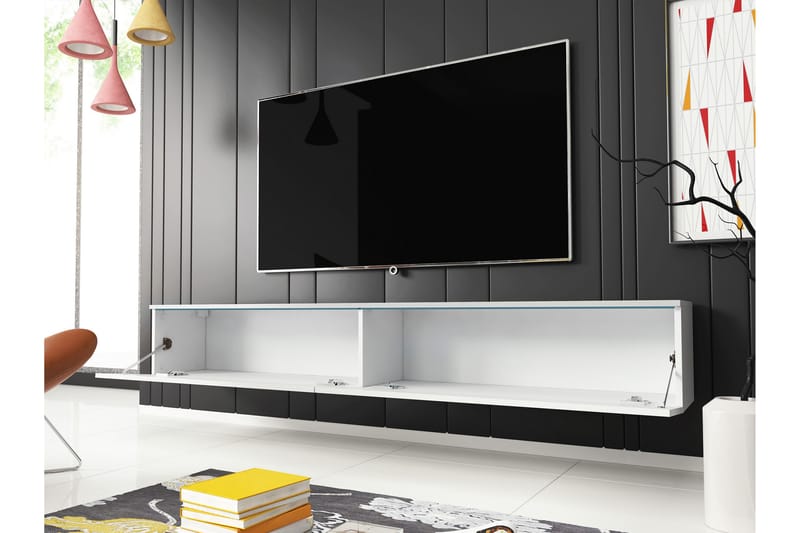 Kanak TV-bænk 180 cm - Sort - Møbler - TV borde & mediemøbler - TV-borde
