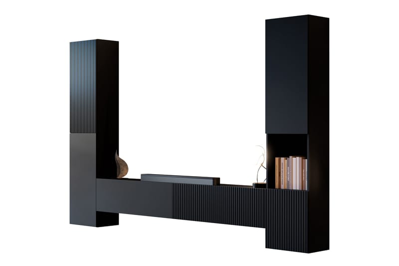 Kangana Tv-Møbelsæt - Sort - Møbler - TV borde & mediemøbler - Tv-møbelsæt