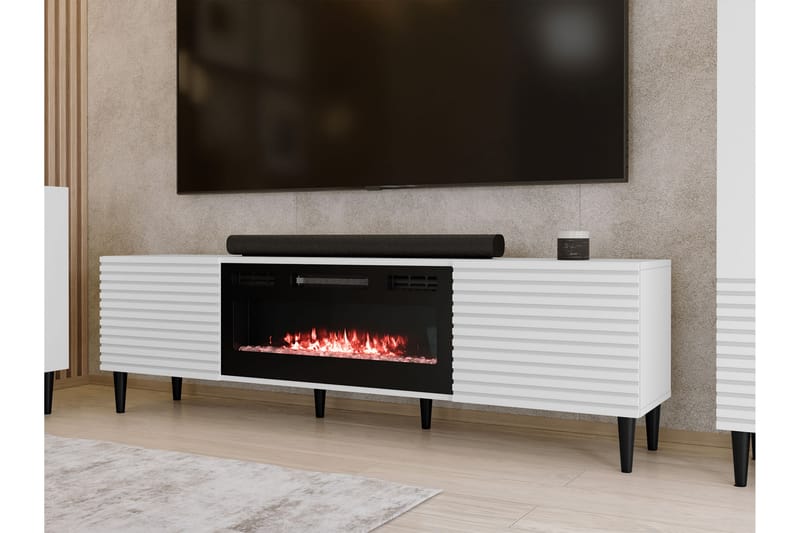 Kannu TV-bænk 181 cm - Hvid - Møbler - TV borde & mediemøbler - TV-borde
