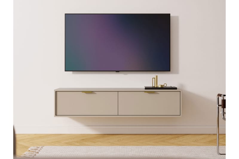 Kanta TV-bænk 140 cm - Beige - Møbler - TV borde & mediemøbler - TV-borde