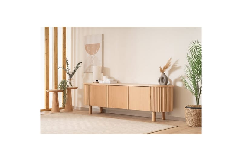 Karela Tv-bænk 180 cm - Lysfarvet træ - Møbler - TV borde & mediemøbler - TV-borde