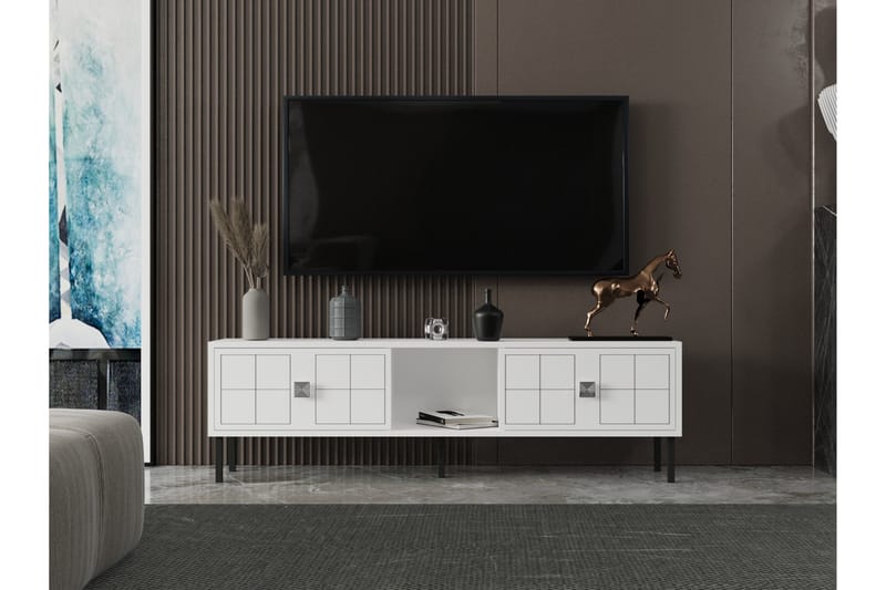 Keary TV-Bord 150 cm - Sølv - TV-borde