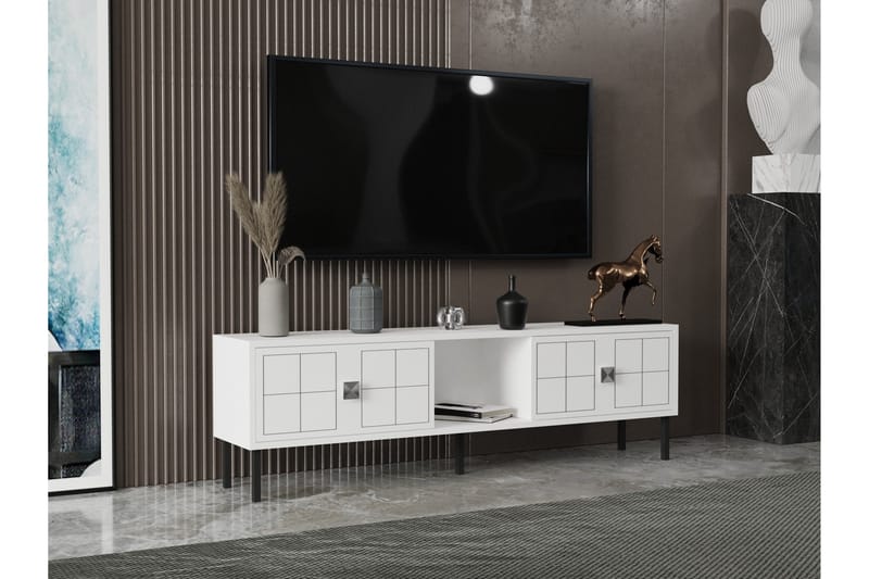 Keary TV-Bord 150 cm - Sølv - TV-borde