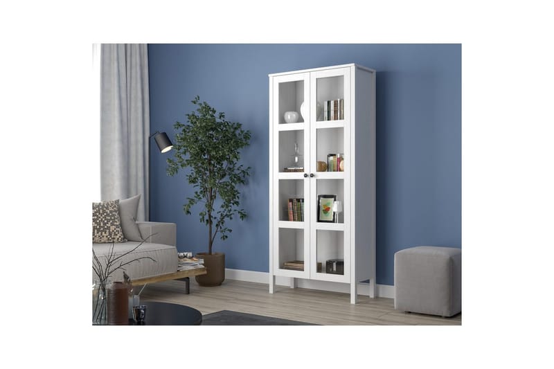 Kelric Bogreol 80 cm - Natur/Hvid - Opbevaring - Hylder & Reoler - Bogreol