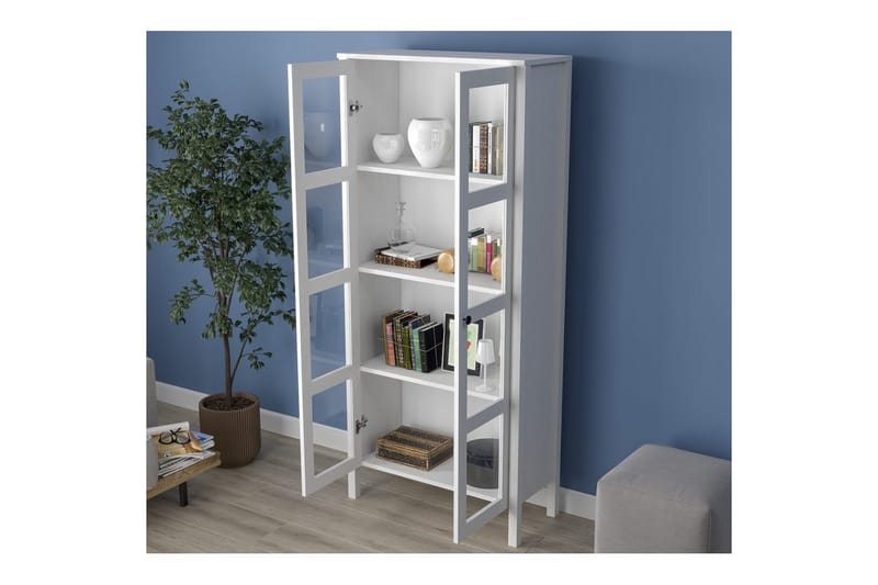 Kelric Bogreol 80 cm - Natur/Hvid - Opbevaring - Hylder & Reoler - Bogreol