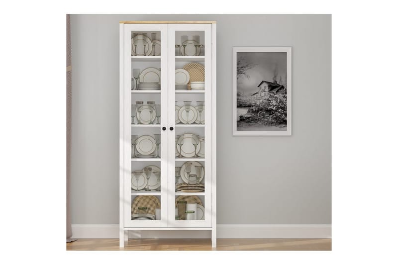 Kelric Bogreol 83 cm - Natur/Hvid - Opbevaring - Hylder & Reoler - Bogreol