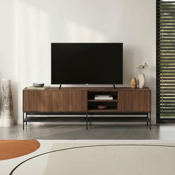 Kenvor TV-bænk 180 cm - Milano Walnut, Wood Black, Black - Møbler - TV borde & mediemøbler - TV-borde