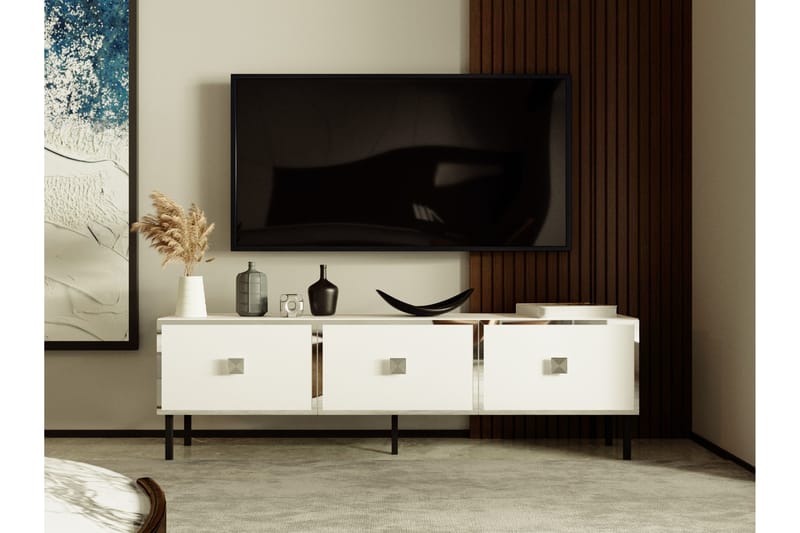 Kivan TV-Bord 150 cm - Sølv - TV-borde