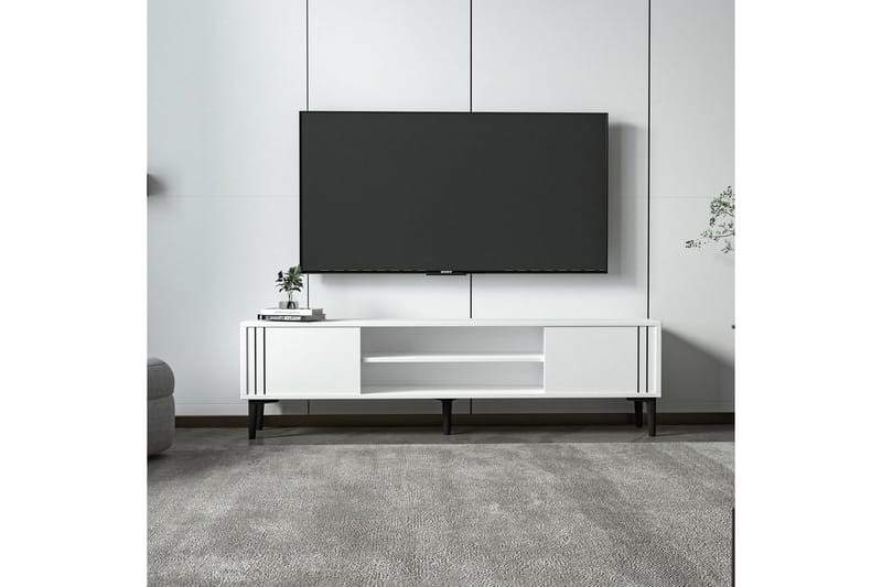 Klyne TV-bænk 140 cm - Hvid - Møbler - TV borde & mediemøbler - TV-borde
