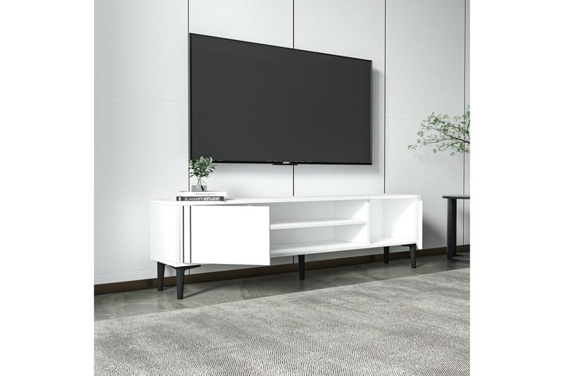 Klyne TV-bænk 140 cm - Hvid - Møbler - TV borde & mediemøbler - TV-borde