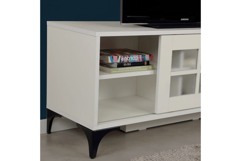 Komfortabel TV-Bord 125 cm - Hvid - TV-borde