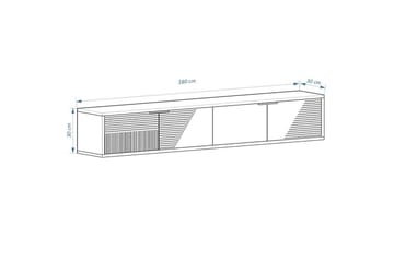 Kulwant TV-bænk 180 cm - Hvid - Møbler - TV borde & mediemøbler - TV-borde