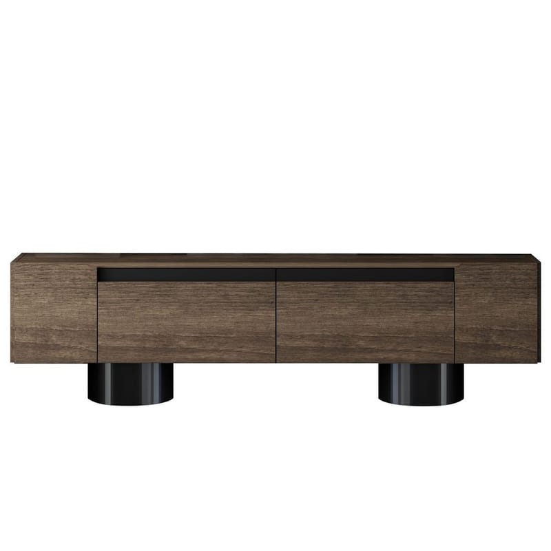 Kumail TV-bænk 180 cm - Brun/Sort - Møbler - TV borde & mediemøbler - TV-borde