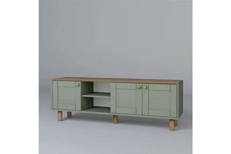 Kuniyoshi TV-bænk 160 cm - Grøn - Møbler - TV borde & mediemøbler - TV-borde