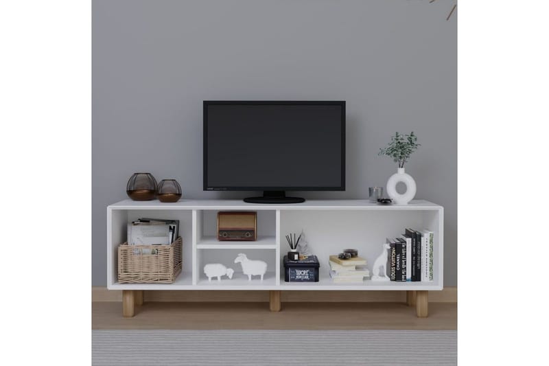 Kuniyoshi TV-bænk 160 cm - Hvid - Møbler - TV borde & mediemøbler - TV-borde