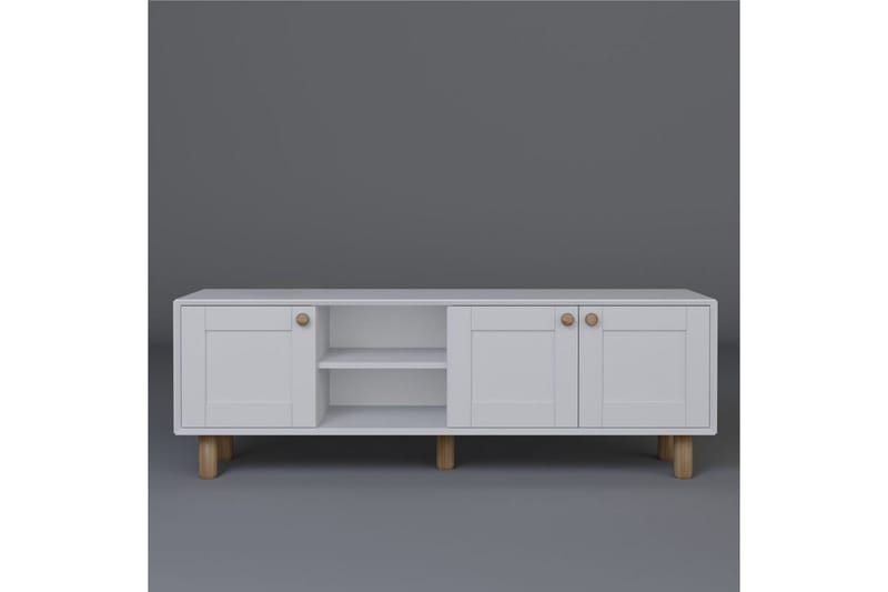 Kuniyoshi TV-bænk 160 cm - Hvid - Møbler - TV borde & mediemøbler - TV-borde