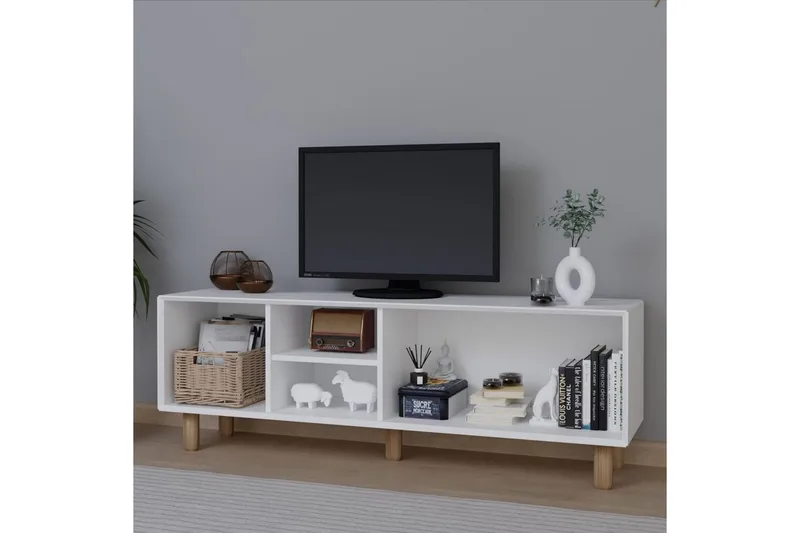 Kuniyoshi TV-bænk 160 cm - Hvid - Møbler - TV borde & mediemøbler - TV-borde