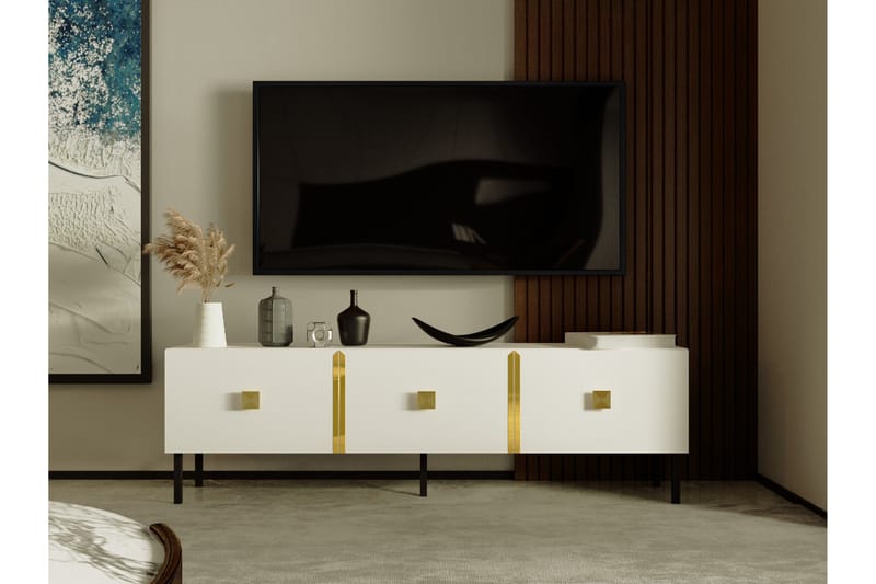 Lagho TV-Bord 150 cm - Guld - TV-borde