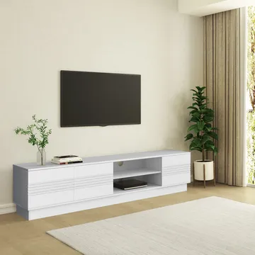 Lav skænk Loft24 Toro Hvid - Hvid - Møbler - TV borde & mediemøbler - TV-borde