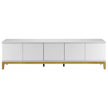 Lav skænk Loft24 Pelle Hvid/Wotan-eg - Hvid/Wotan-eg - Møbler - TV borde & mediemøbler - TV-borde